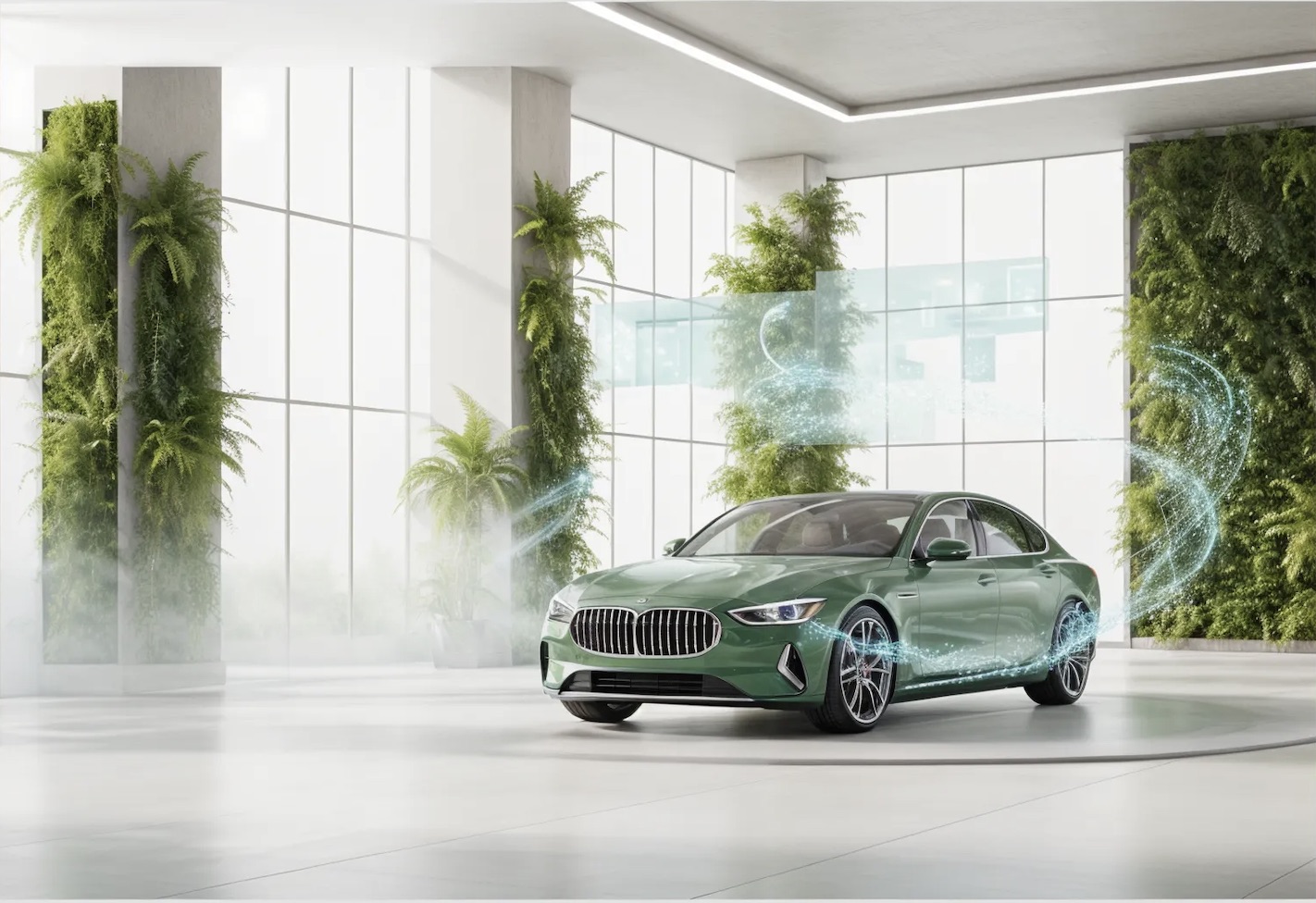 Modern purple sports car