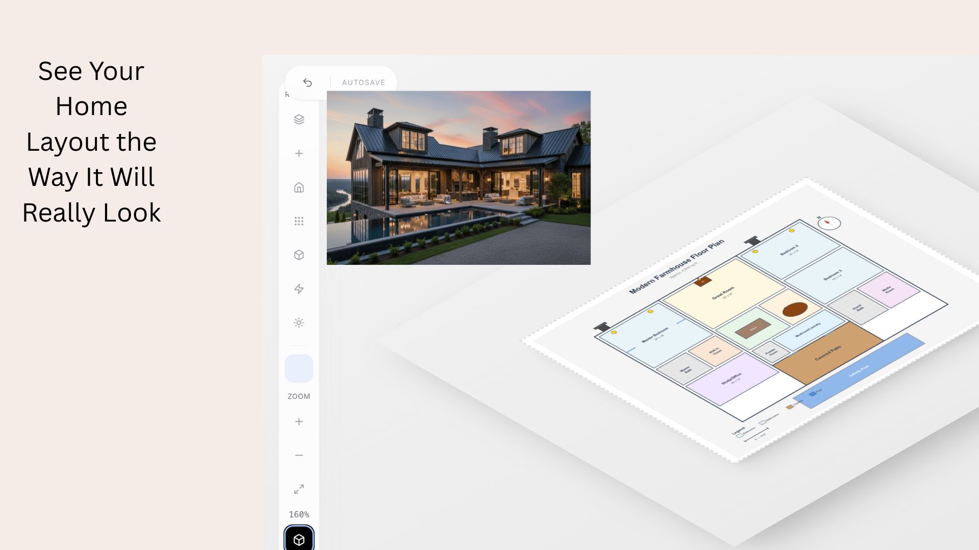 Design home generated floor plan with AI floor plan generator 